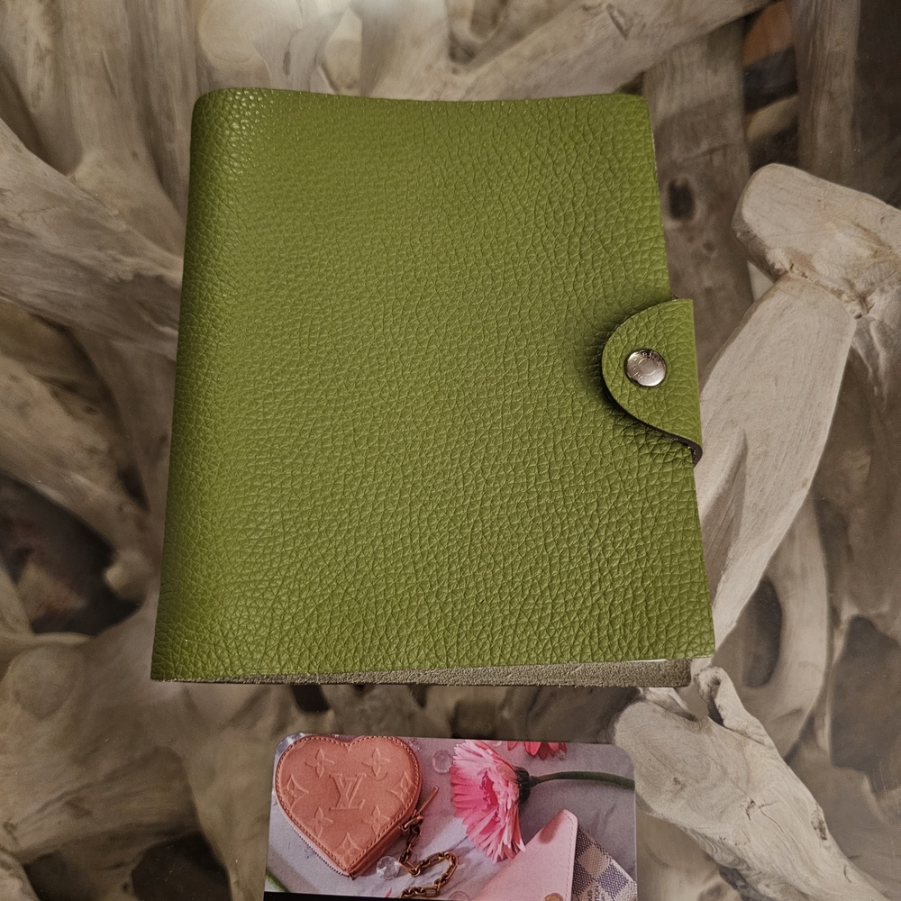 Hermes Green Leather Detail